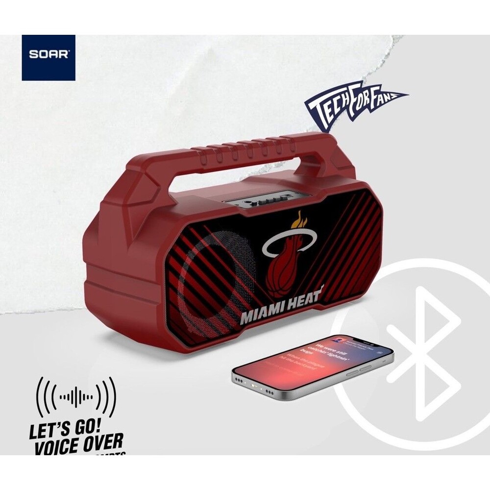 ‎SOAR NBA Wireless Boombox Speaker, Miami Heat